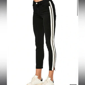 Etienne Marcel Denim EM1051 Zip Side Tuxedo Stripe Jeans